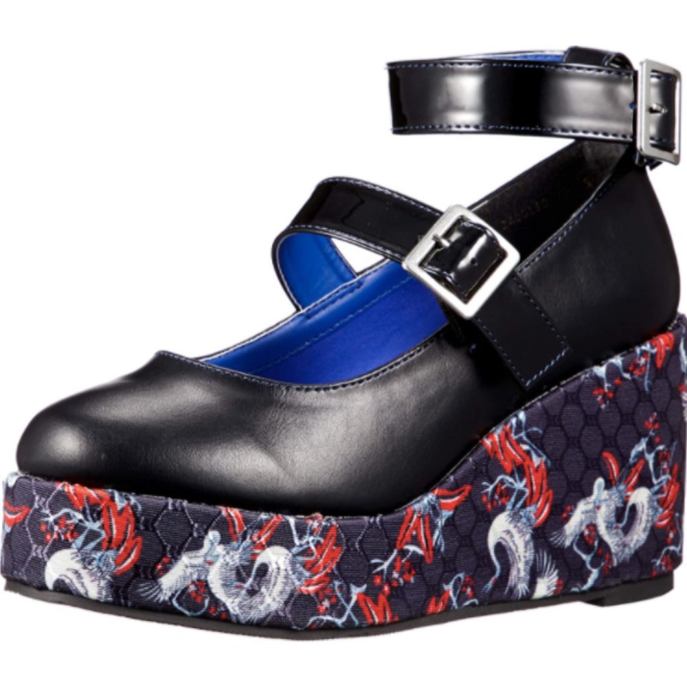 ⚡️YOSUKE⚡️ Thick Bottom Belted Pumps Wedges